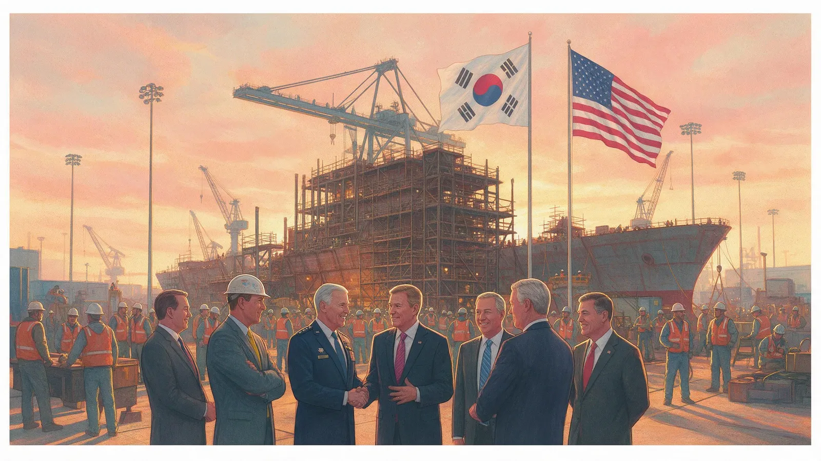 The day's cover: one painted scene made from today's pieces