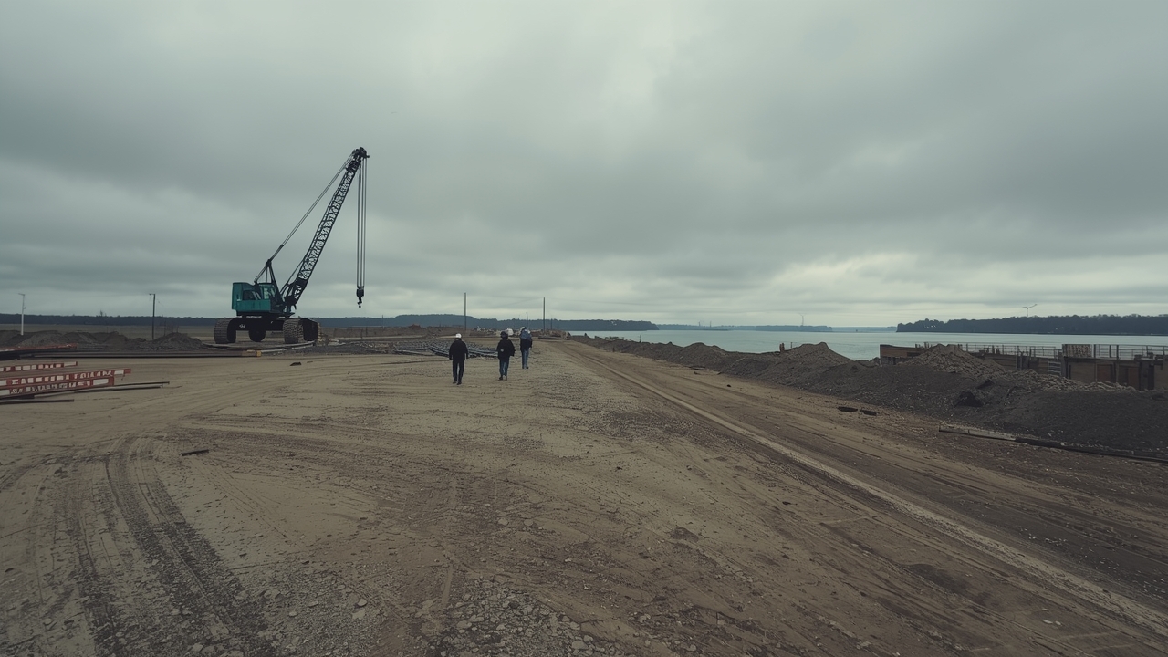 New container terminal breaks ground in Wilmington.