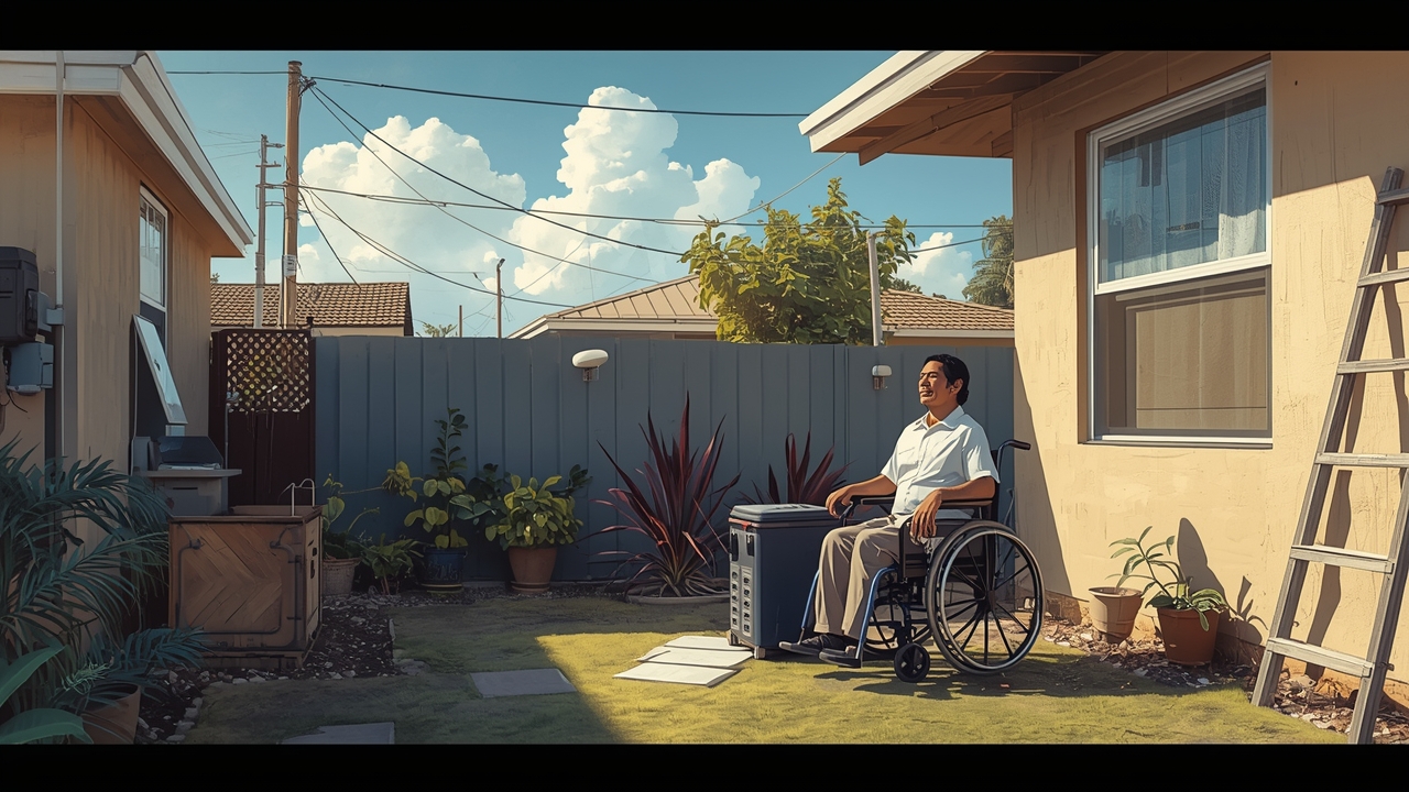 Solar power for medical equipment brings relief to residents