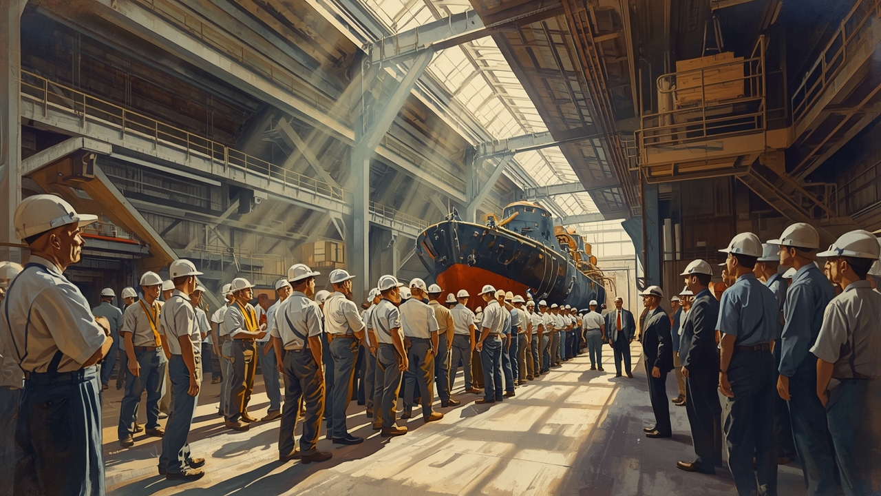 Navy secretary visits Philly shipyard to boost domestic shipbuilding