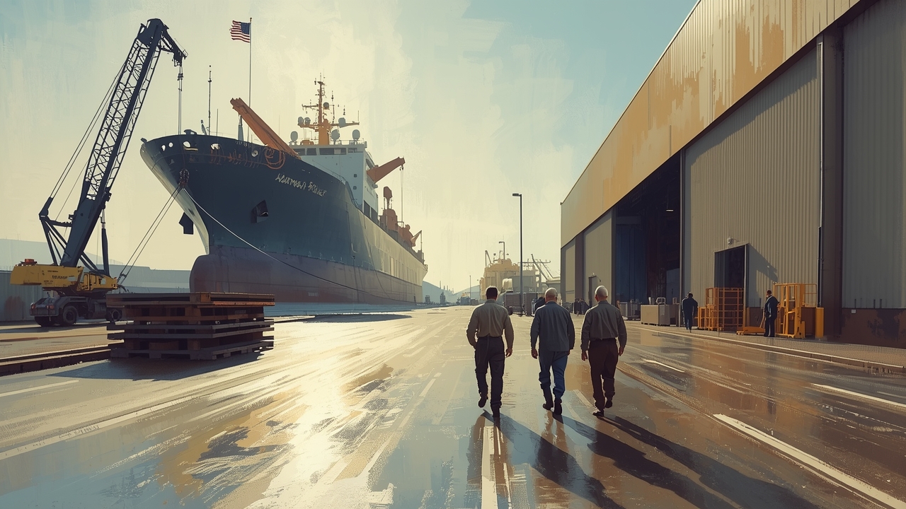 US shipbuilding base showcases its value
