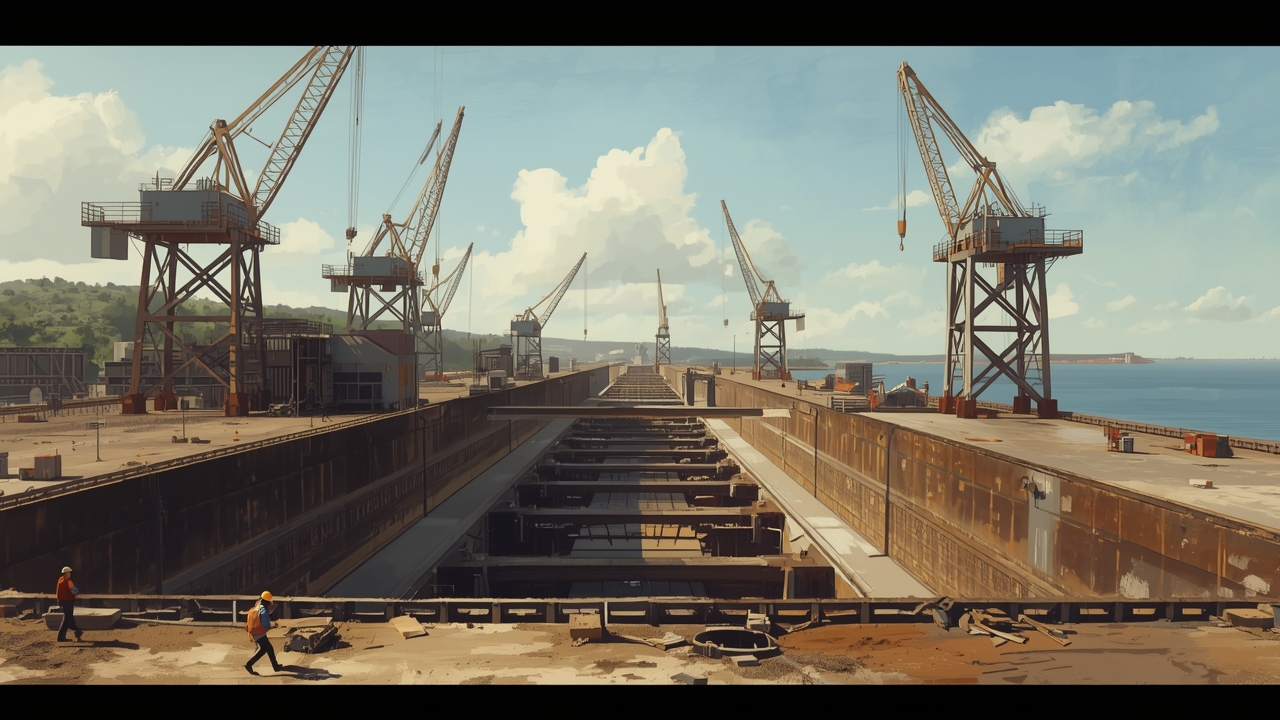 New US shipyard construction begins