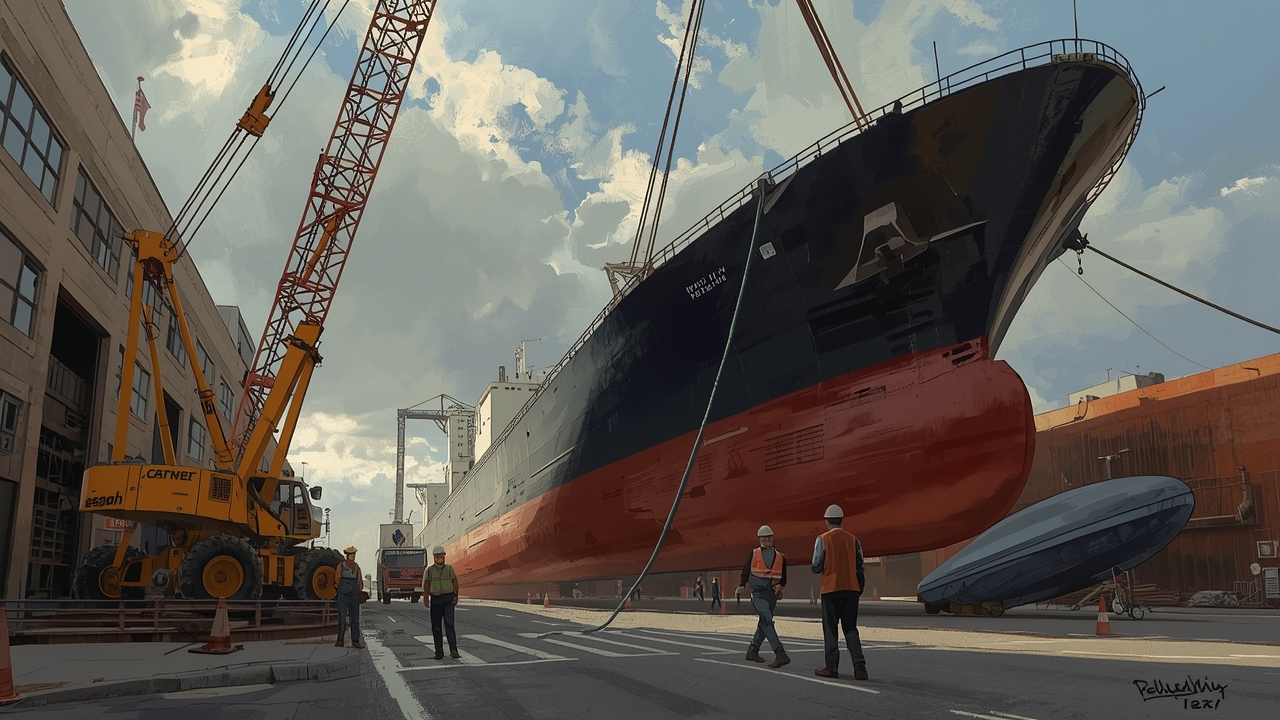 Navy ship production underway at Philly Shipyard