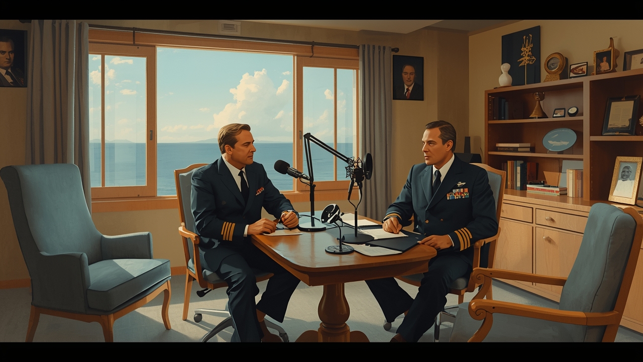 Navy commander discusses maritime issues on podcast