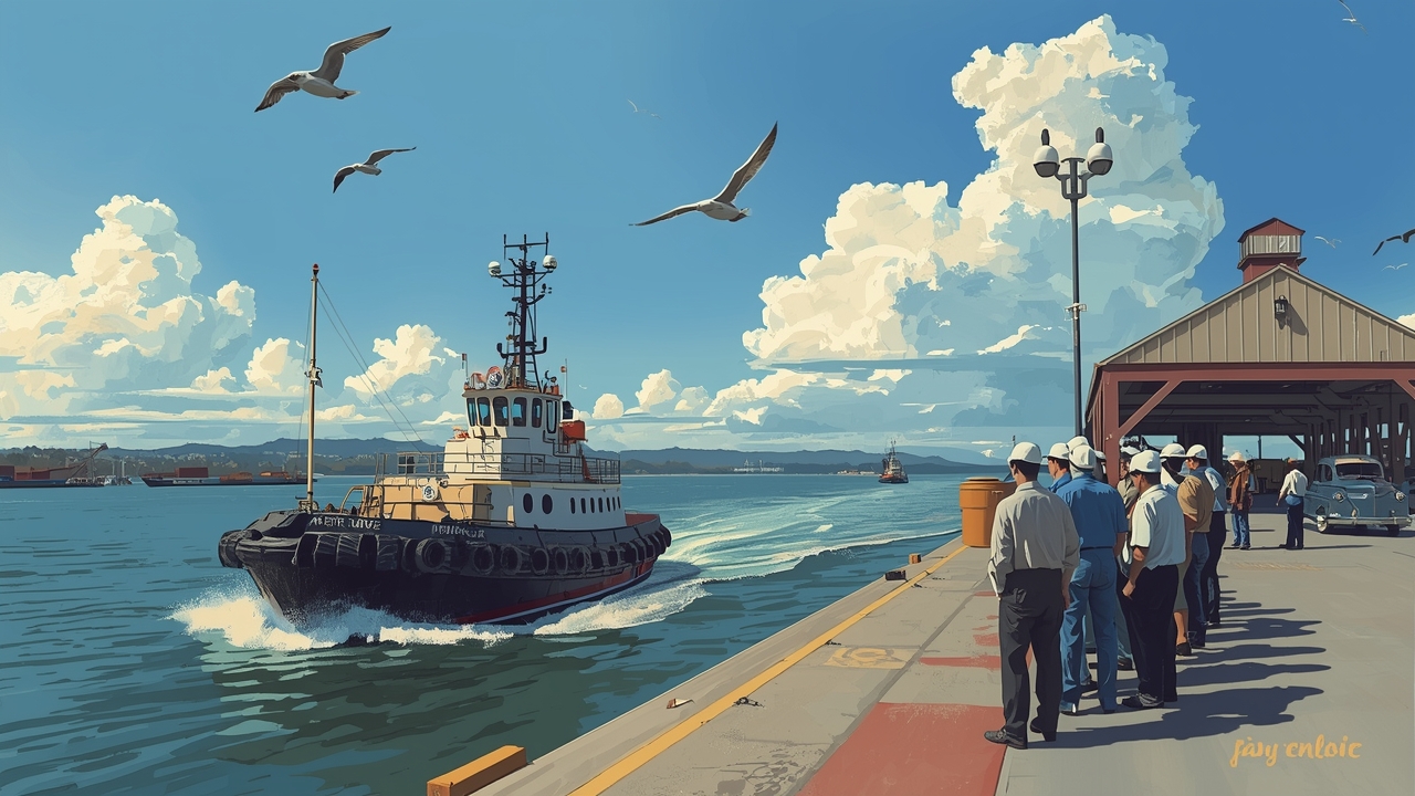 Vessel arrives at San Juan Port terminal