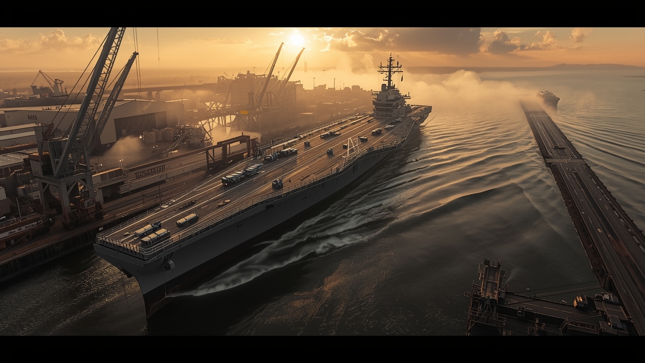 USS John F Kennedy aircraft carrier constructed over 15 years