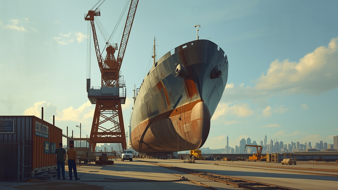 New missile tracking ship takes shape at Philly shipyard