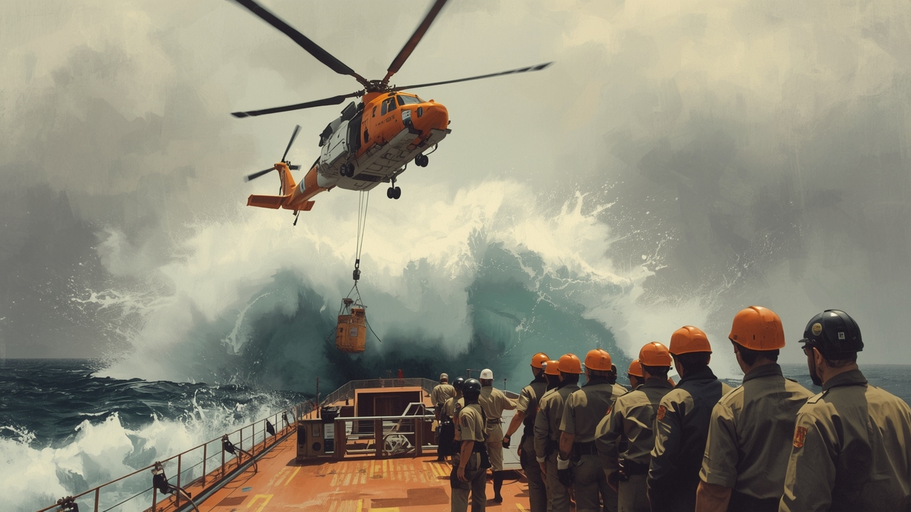 Coast Guard assists in rescue at sea